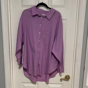 Ava & Viv Purple Collared Shirt